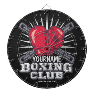 Tabla Dardos Boxer de campeão de combate personalizado para luv