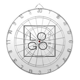 Tabla Dardos Branco simples minimalista de logotipo de negócios