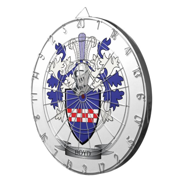Tabla Dardos Brasão da crista da família de Boyd (Frente Direita)