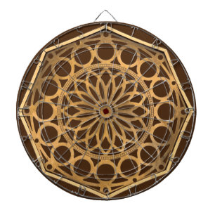 Tabla Dardos Bronze decorado e artesanal, muito elegante