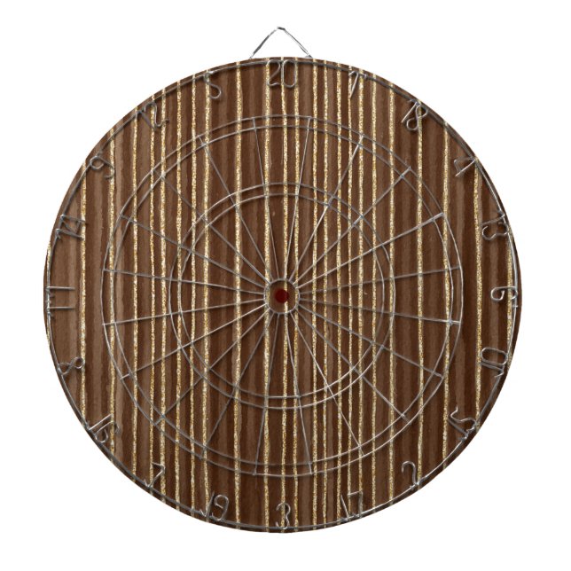 Tabla Dardos Brown Gold Stripes (Frente)