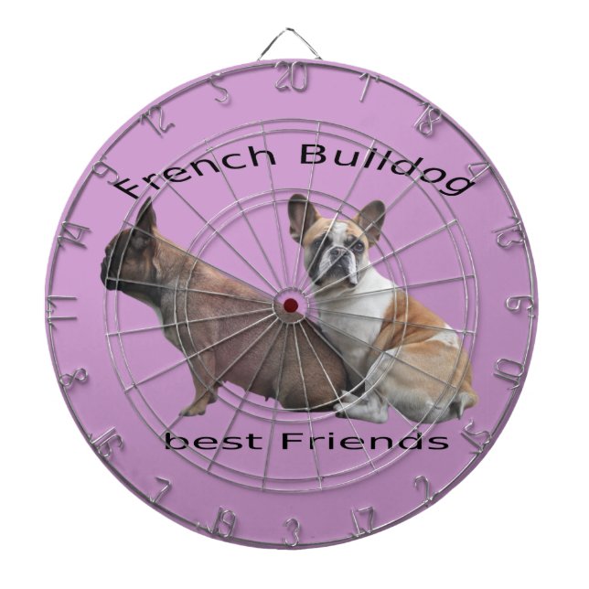 Tabla Dardos Bulldogs franceses Dartboard (Frente)