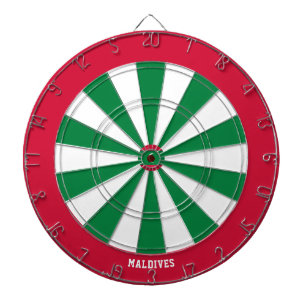 Tabla Dardos Bullseye do Patriot das Maldivas Flag