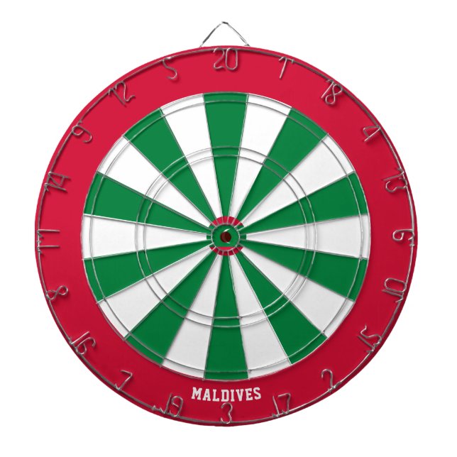 Tabla Dardos Bullseye do Patriot das Maldivas Flag (Frente)