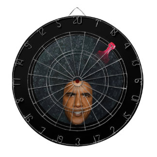 Tabla Dardos Bullseye do "perfil" do presidente Barack Obama