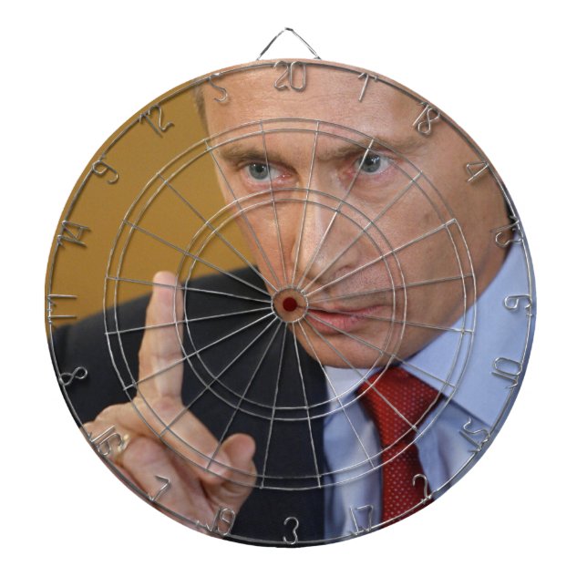 Tabla Dardos Bullseye do presidente Vladimir Putin (Frente)
