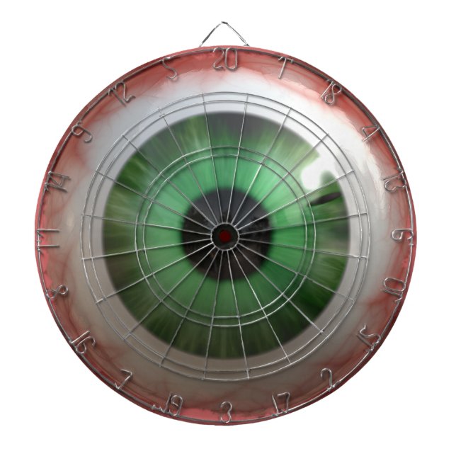 Tabla Dardos BULLSEYE Engraçado, Quadro de Aranha Verde Freaky (Frente)