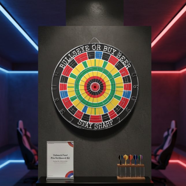 Tabla Dardos Bullseye or Buy Beer Funny Dartboard Wall Game (Criador carregado)