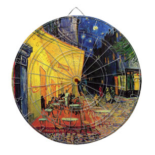 Tabla Dardos Café Terrace à noite por Vincent van Gogh