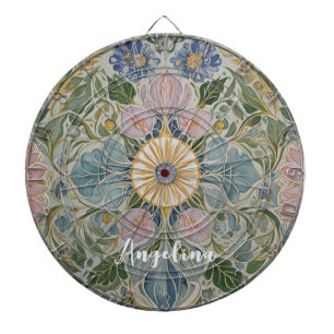 Tabla Dardos Caleidoscópio Floral Personalizado