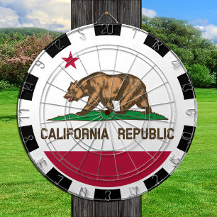 Tabla Dardos California Dartboard USA & californiano Flag/game