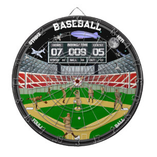 Tabla Dardos Campo de Beisebol Estrelas Noturnas Estádio Casa