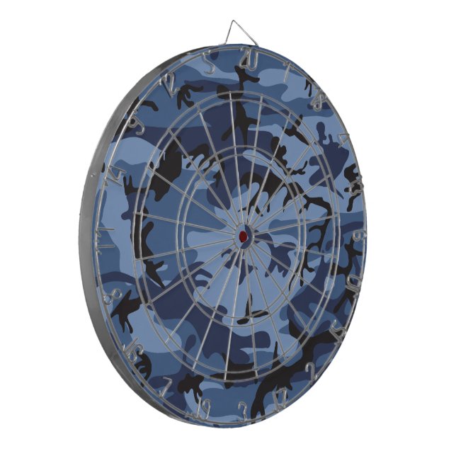 Tabla Dardos Camuflagem Azul Marinho, Militar, Exército (Frente Esquerda)