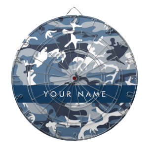 Tabla Dardos Camuflagem Azul Neve de Inverno Personalize seu no