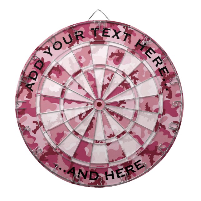 Tabla Dardos Camuflagem rosa (Frente)
