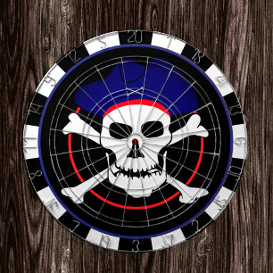 Tabla Dardos Capitão Jack Dartboard & Bandeira Pirata, Caveira