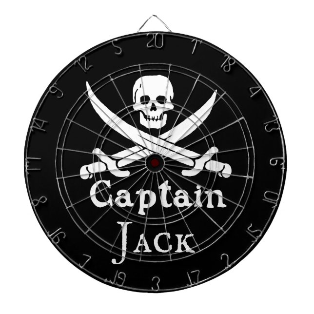 Tabla Dardos Capitão Pirata Personalizado (Frente)