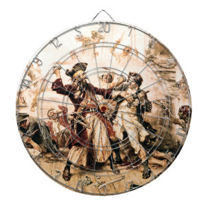 Tabla Dardos Captura, Barba Negra Pirata, Vingança da Rainha An