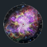 Tabla Dardos Caranguejo Nebula Supernova Remanescente Composto<br><div class="desc">Viagem pela Nebulosa Caranguejo, uma supernova deslumbrante que restou! Essa imagem combina o poder de cinco telescópios, de ondas de rádio a raios X, para desvendar seus filamentos saborosos, nuvens escondidas de poeira e núcleo superaquecido - uma tapeçaria cósmica tecida pela luz de uma explosão estelar.</div>