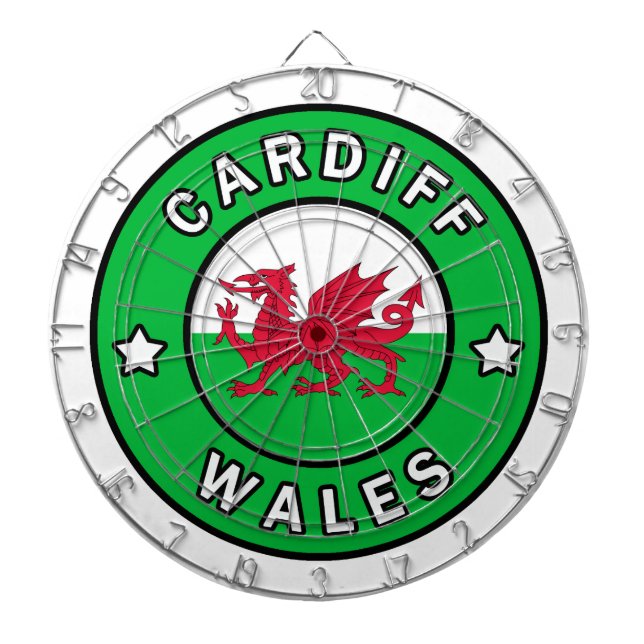 Tabla Dardos Cardiff Wales (Frente)