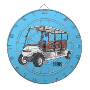 Tabla Dardos Carrinho de golfe / desenho animado de buggy de go
