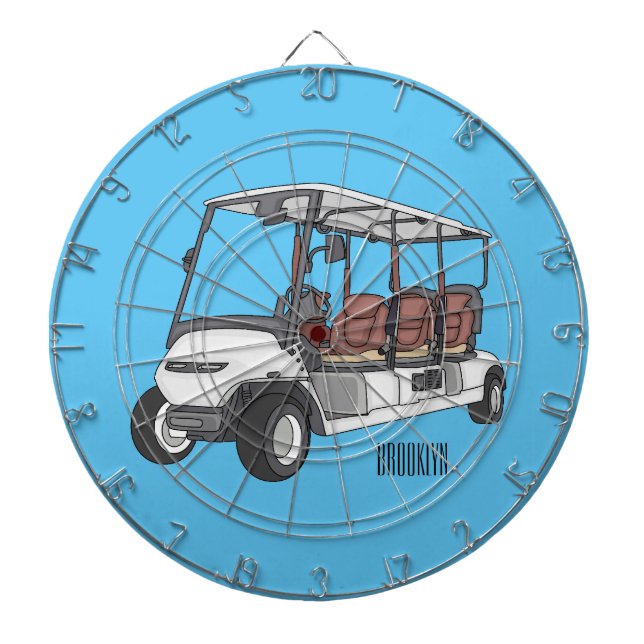 Tabla Dardos Carrinho de golfe / desenho animado de buggy de go (Frente)