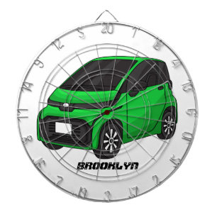 Tabla Dardos Carro pequeno verde fofo
