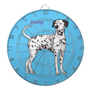 Tabla Dardos Cartografia de cão Dalmaciano