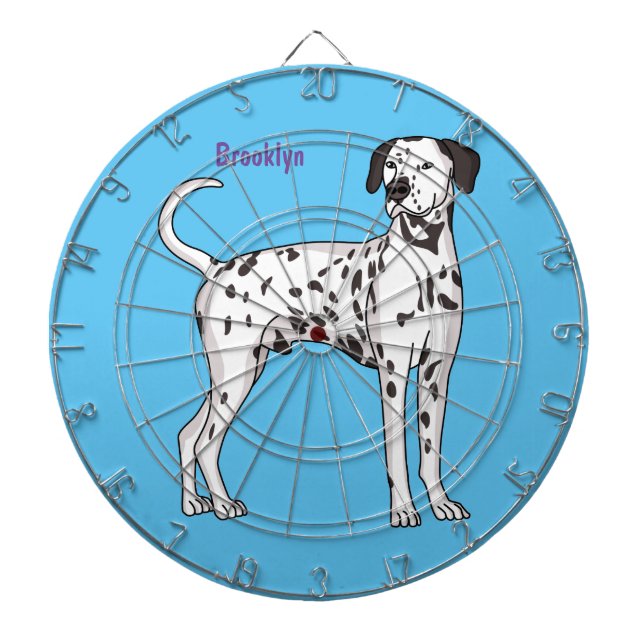 Tabla Dardos Cartografia de cão Dalmaciano (Frente)