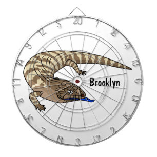 Tabla Dardos Cartografia de répteis de lagarto azul
