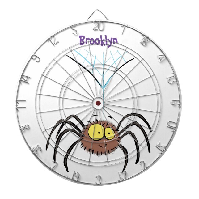 Tabla Dardos Cartografia engraçada e fofa da aranha (Frente)