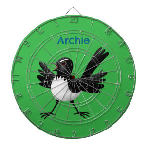 Tabla Dardos Cartoon australiano Willie Wagtail personalizado