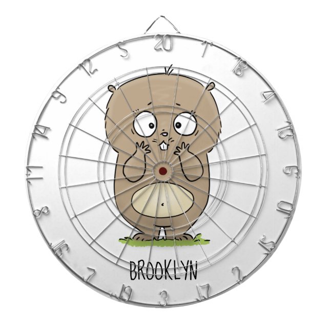 Tabla Dardos Cartoon de hamster adorável (Frente)