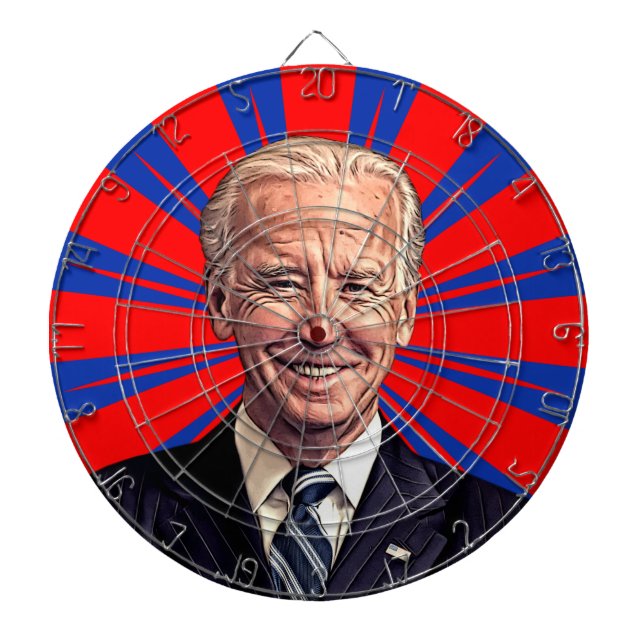 Tabla Dardos Cartoon Joe Biden Face Dartboard (Frente)