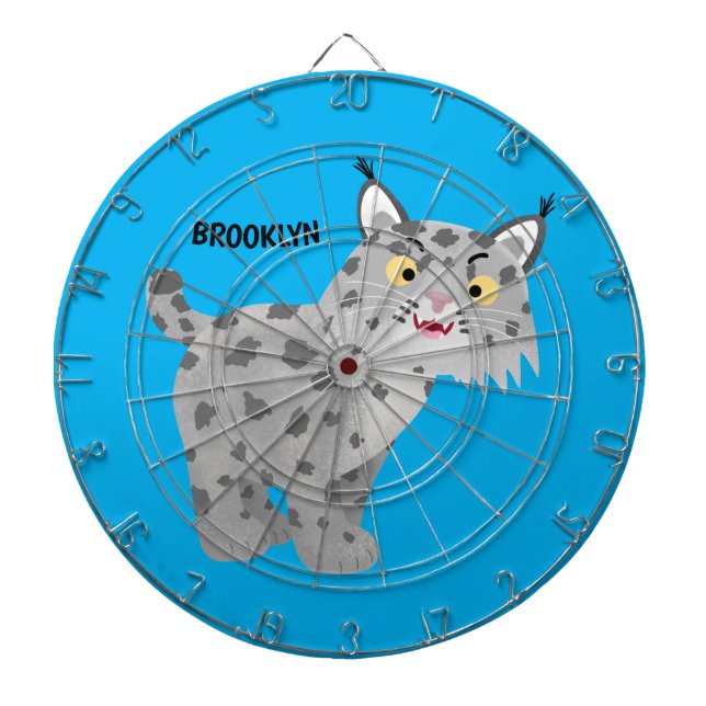 Tabla Dardos Cartoon lince lince de lince (Frente)