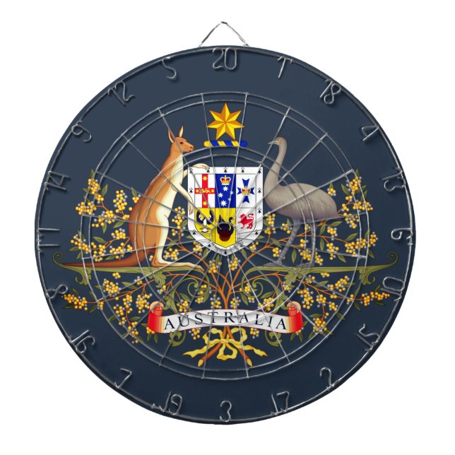 Tabla Dardos Casaco de Armas da Austrália (Frente)