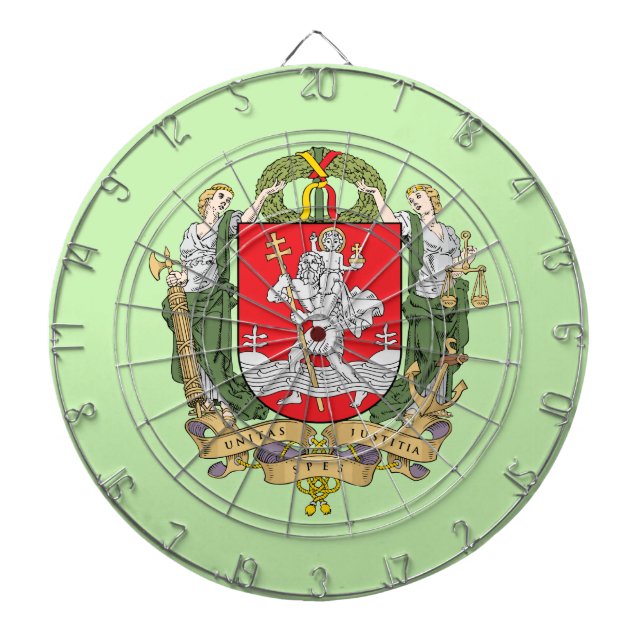Tabla Dardos Casaco de armas de Vilnius, Conselho de Arte da Li (Frente)