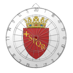 Tabla Dardos Casaco de armas romanas (SPQR) (Roma, Itália)