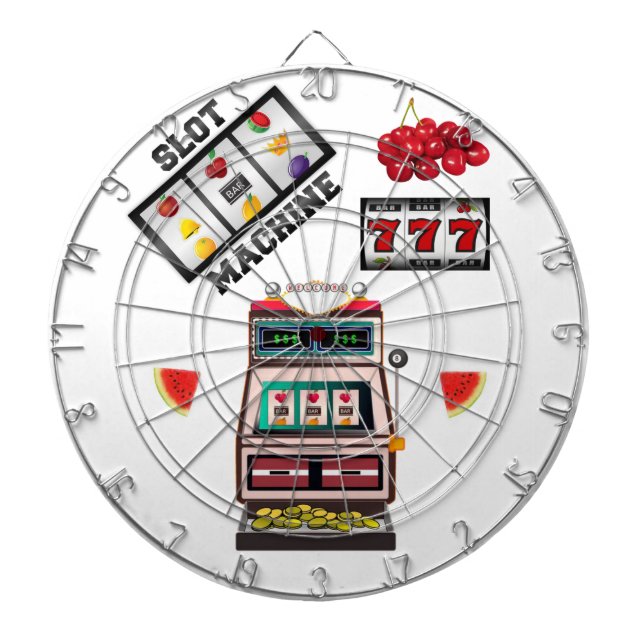 Tabla Dardos Casino branco de prancheta (Frente)