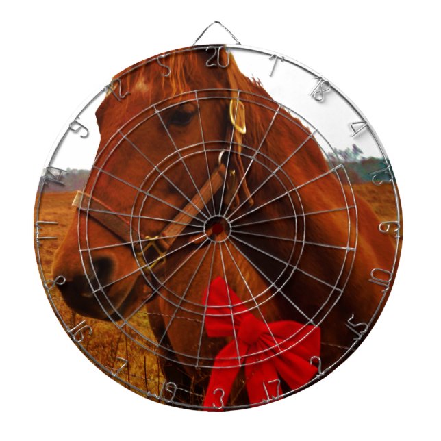 Tabla Dardos Cavalo com Arco Vermelho (Frente)