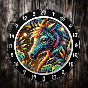 Tabla Dardos Cavalo de Mustang à meia-noite no Paraíso