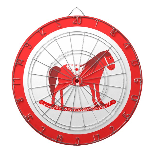 Tabla Dardos Cavalo Rocco de Natal escandinavo (Frente)