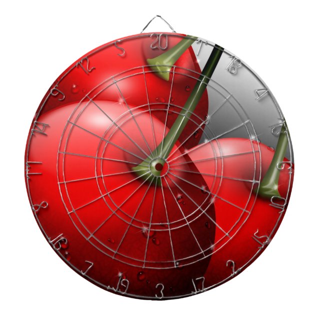 Tabla Dardos Cerejas com gotas de areia (Frente)