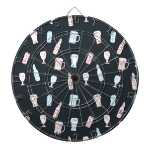 Tabla Dardos Cervejas Desenho à Mão Rústico Fantasia Caverna do