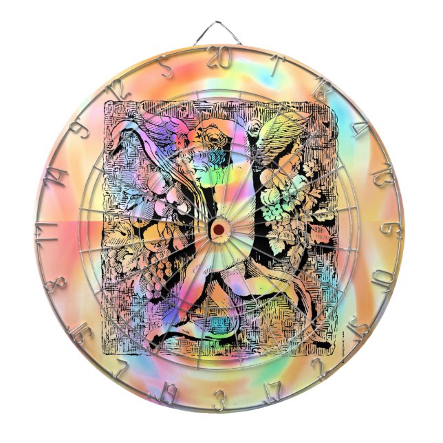 Tabla Dardos Cherub Ornamental (Frente)