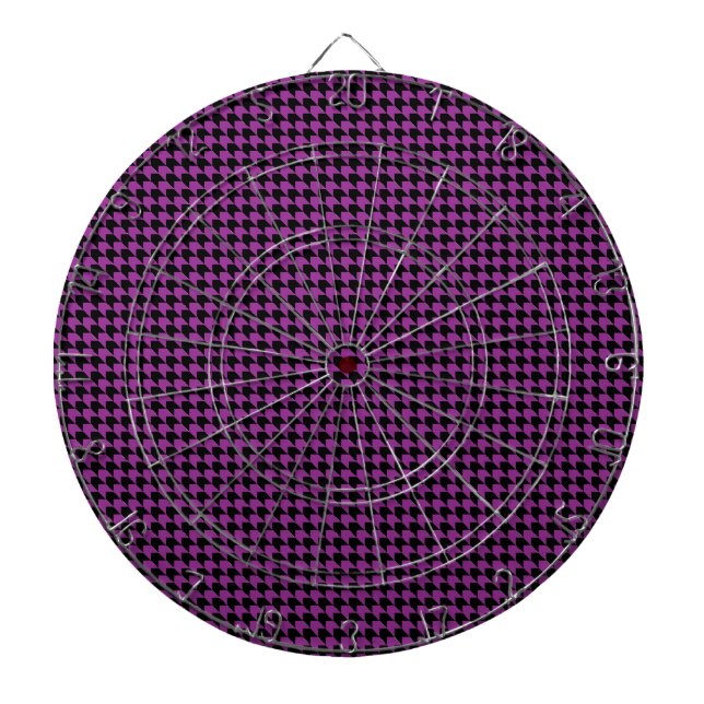 Tabla Dardos Chevron Checks Plum e Black (Frente)