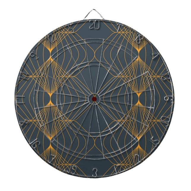 Tabla Dardos Chic, elegante, simples padrão gráfico geométrico (Frente)