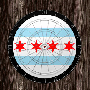 Tabla Dardos Chicago Flag Dartboard & Illinois / conselho de jo