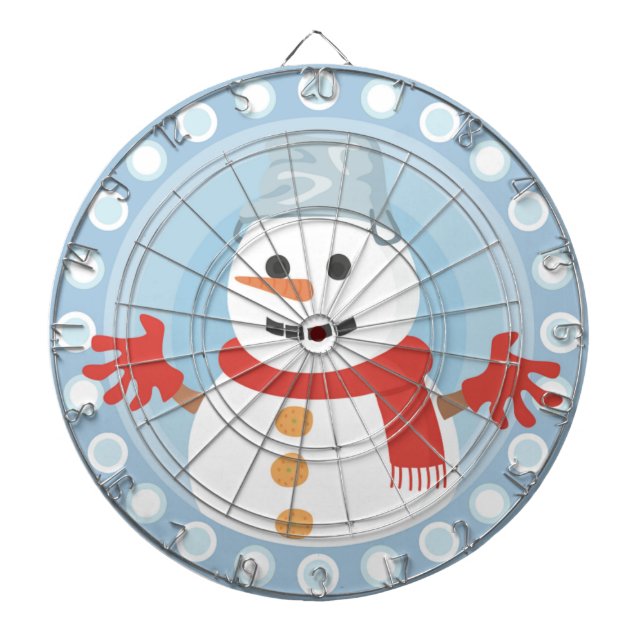 TABLA DARDOS CHRISTMAS WINTER SNOWMAN (Frente)