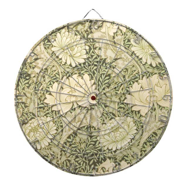 Tabla Dardos Chrysanthemum Flower Pattern (por William Morris) (Frente)